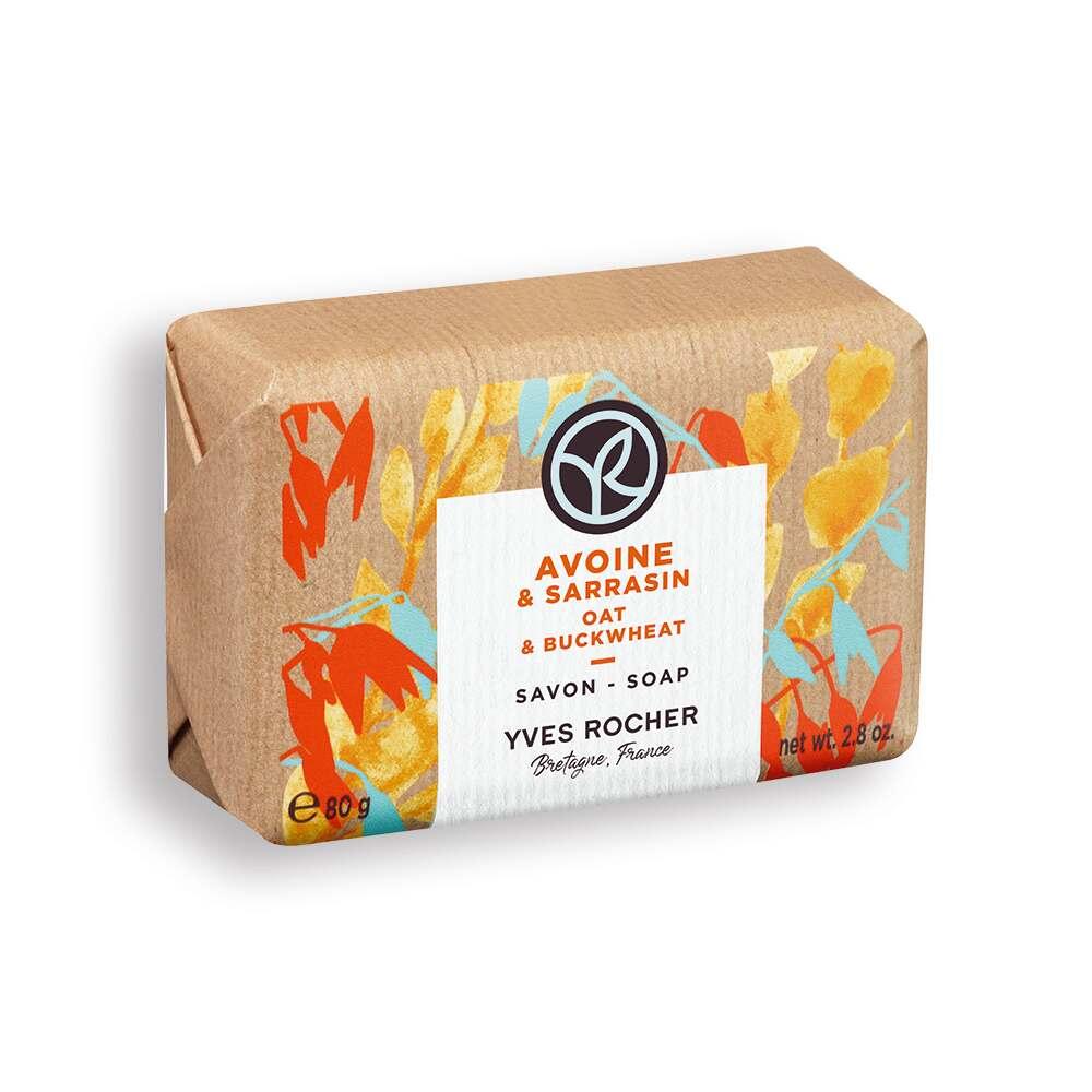 The Body Shop oat and buckwheat solid hand soap