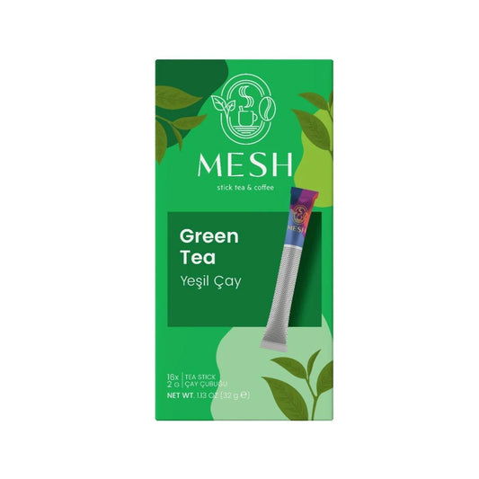 Mesh Stick Green Tea Refreshing Infuser Sticks 16 Pack by Beauty Care Bag