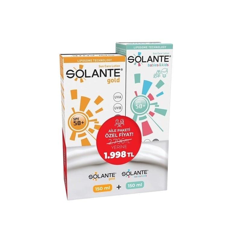 Solante Gold Lotion & Baby & Kids Lotion Set 2x150ml by Beauty Care Bag