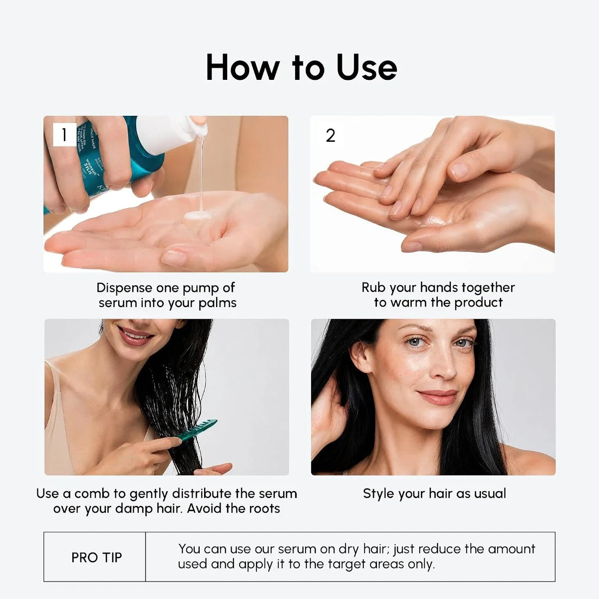 Keratin hair oil serum – view 3