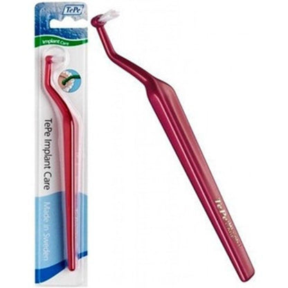 TePe Specialized Toothbrush for Implants - Implant Care Toothbrush for Adults with Enhanced Accessibility by Beauty Care Bag