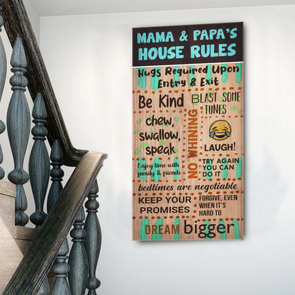 Patio Rules Sign by Tailored Canvases