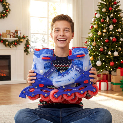 Kids Inline Skates with Light Up Wheels for Beginners Ages 9-14 by GBruno Store
