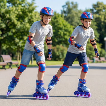 Kids Inline Skates with Light Up Wheels for Beginners Ages 9-14 by GBruno Store