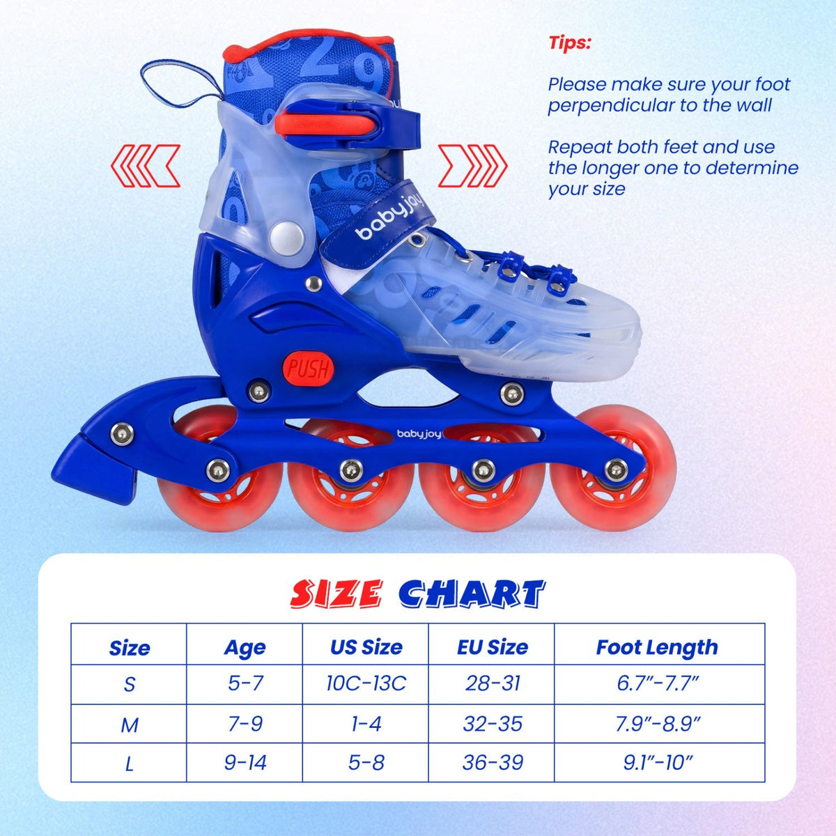 Kids Inline Skates with Light Up Wheels for Beginners Ages 9-14 by GBruno Store