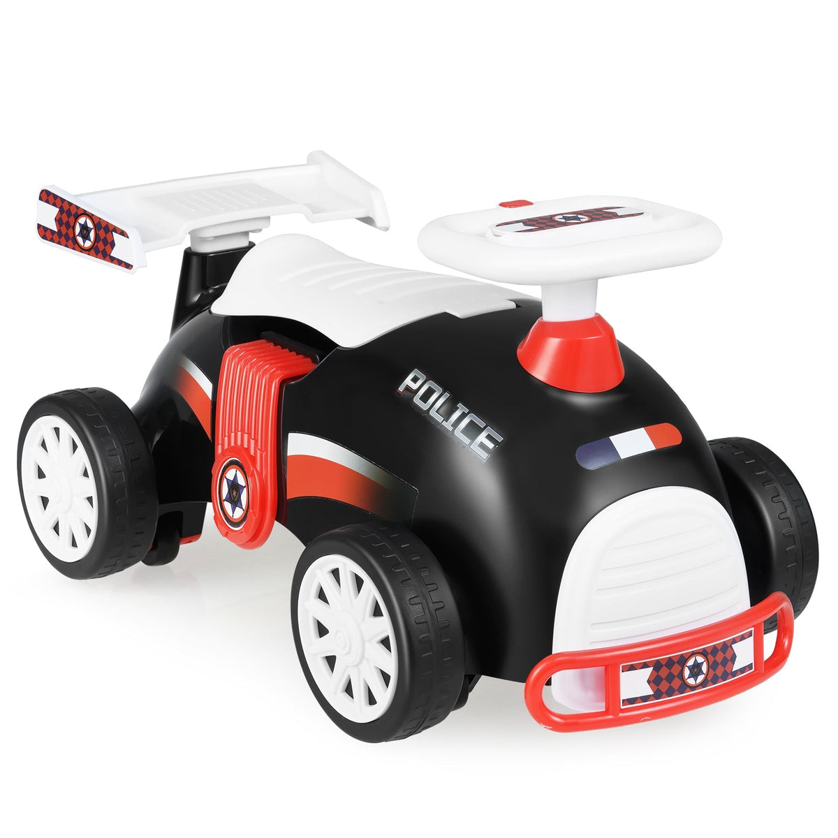 Kids Ride On Car Sliding Toy with Music and Under-Seat Storage by GBruno Store