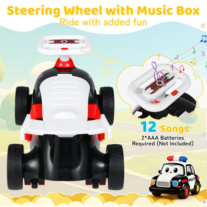 Kids Ride On Car Sliding Toy with Music and Under-Seat Storage by GBruno Store