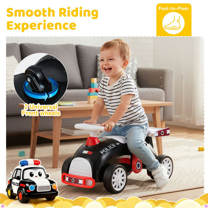 Kids Ride On Car Sliding Toy with Music and Under-Seat Storage by GBruno Store