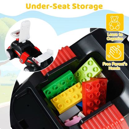 Kids Ride On Car Sliding Toy with Music and Under-Seat Storage by GBruno Store