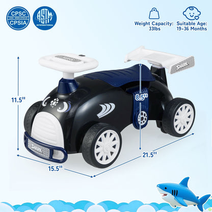 Kids Ride On Car Sliding Toy with Music and Under-Seat Storage by GBruno Store