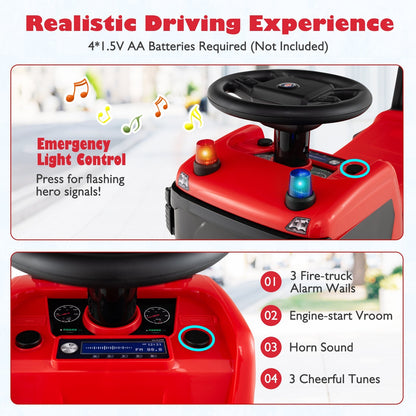 Kids Ride On Push Car Licensed SCANIA Truck Toy with Steering Wheel and Music by GBruno Store