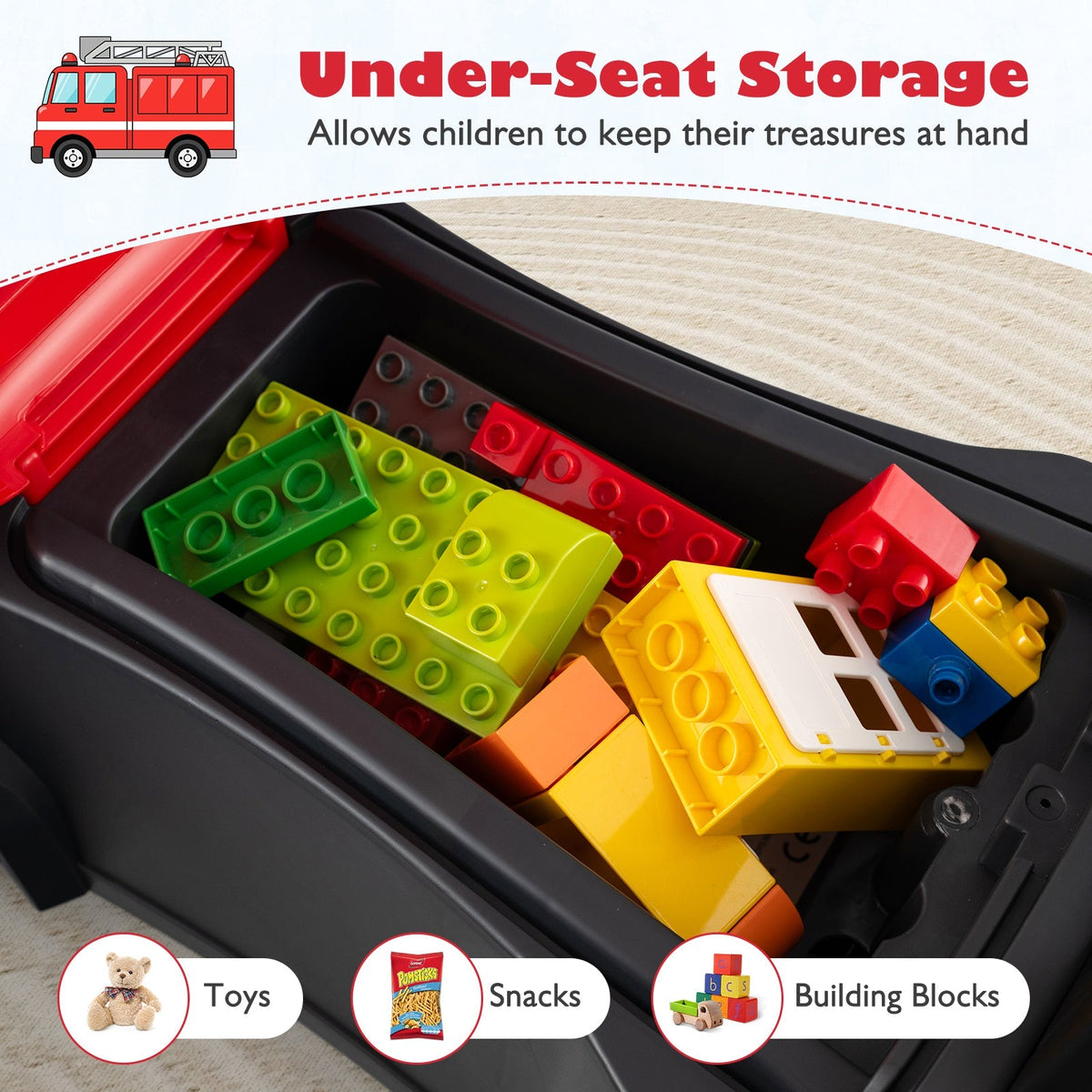 Kids Ride On Push Car Licensed SCANIA Truck Toy with Steering Wheel and Music by GBruno Store
