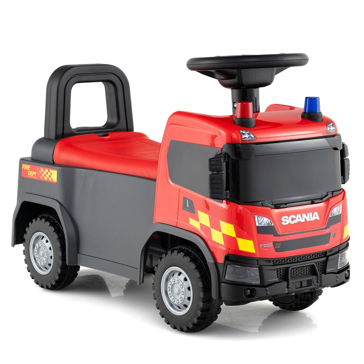 Kids Ride On Push Car Licensed SCANIA Truck Toy with Steering Wheel and Music by GBruno Store