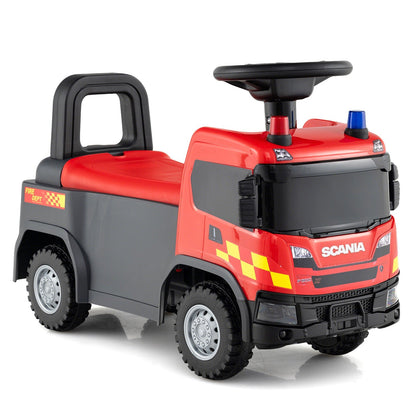 Kids Ride On Push Car Licensed SCANIA Truck Toy with Steering Wheel and Music by GBruno Store