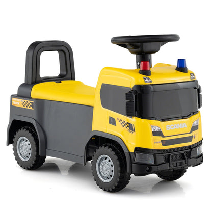 Kids Ride On Push Car Licensed SCANIA Truck Toy with Steering Wheel and Music by GBruno Store