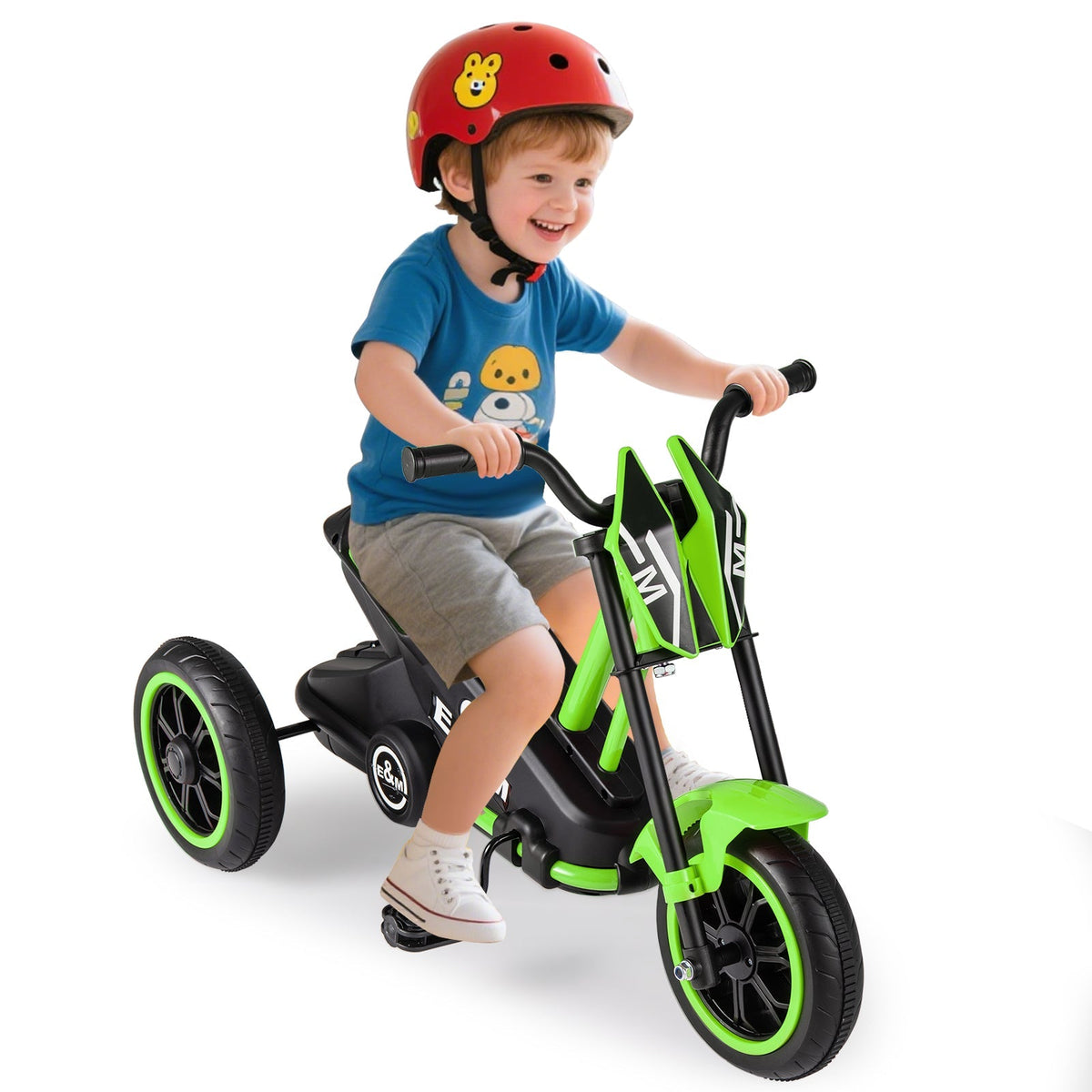 Kids Tricycle 3-Wheel Toddler Bike with Foot Pedals Forward Backward by GBruno Store