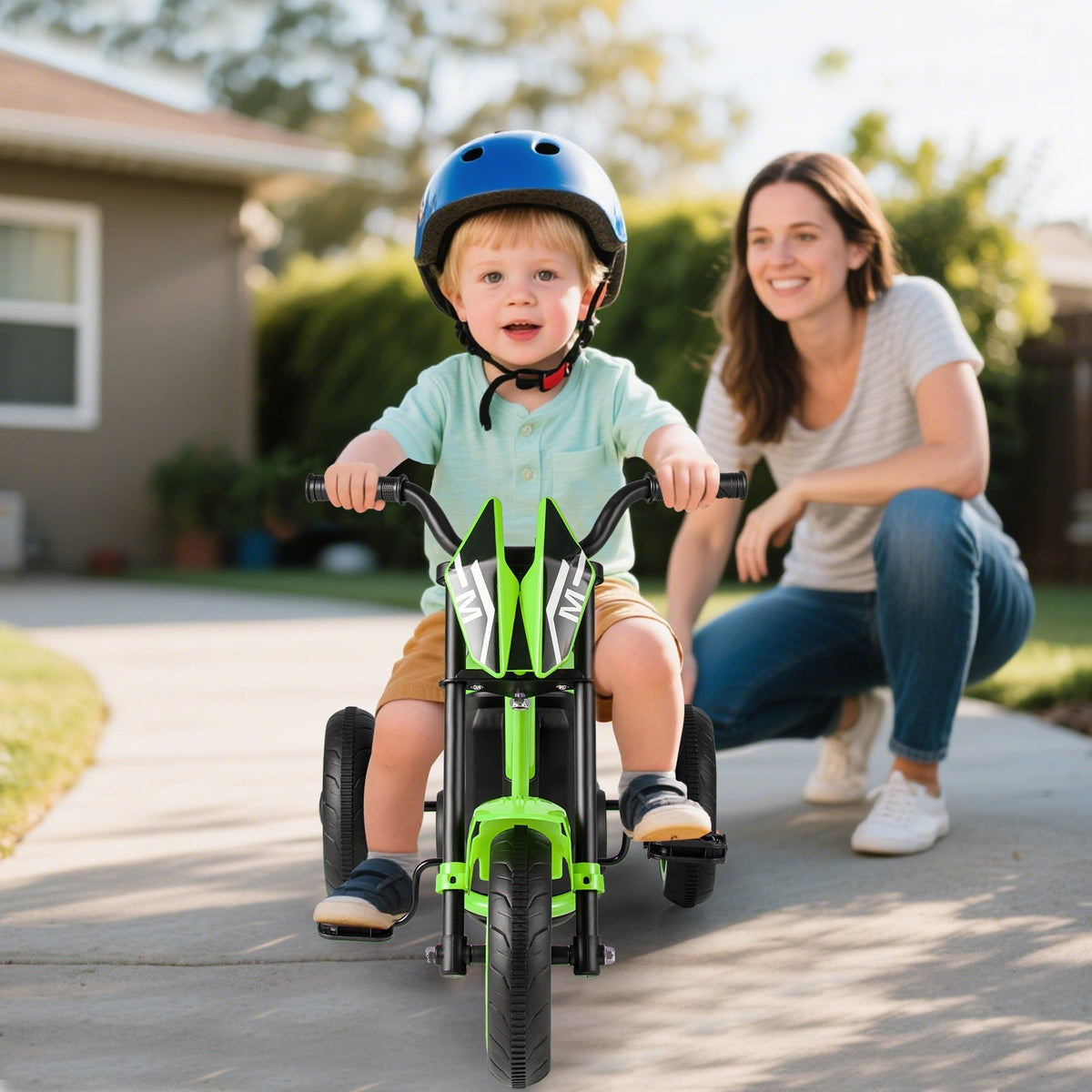 Kids Tricycle 3-Wheel Toddler Bike with Foot Pedals Forward Backward by GBruno Store