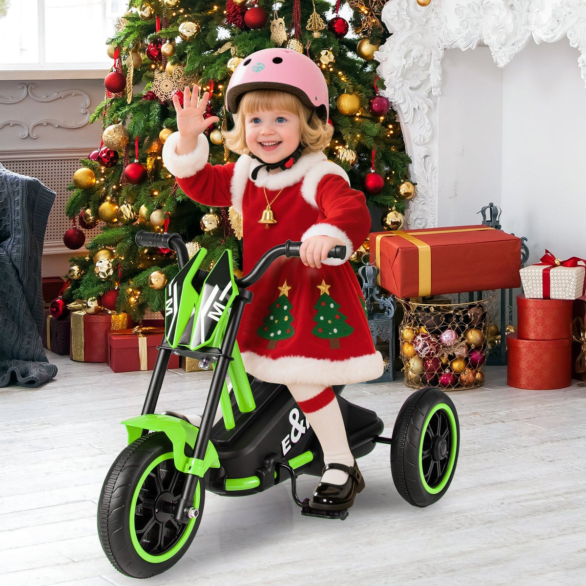 Kids Tricycle 3-Wheel Toddler Bike with Foot Pedals Forward Backward by GBruno Store
