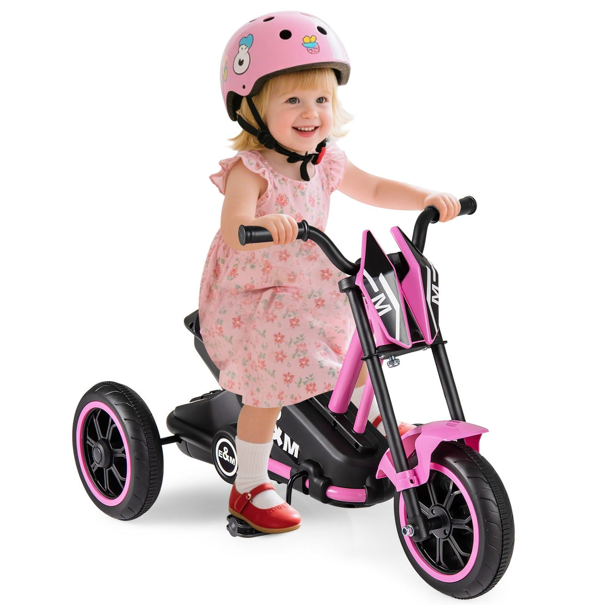 Kids Tricycle 3-Wheel Toddler Bike with Foot Pedals Forward Backward by GBruno Store