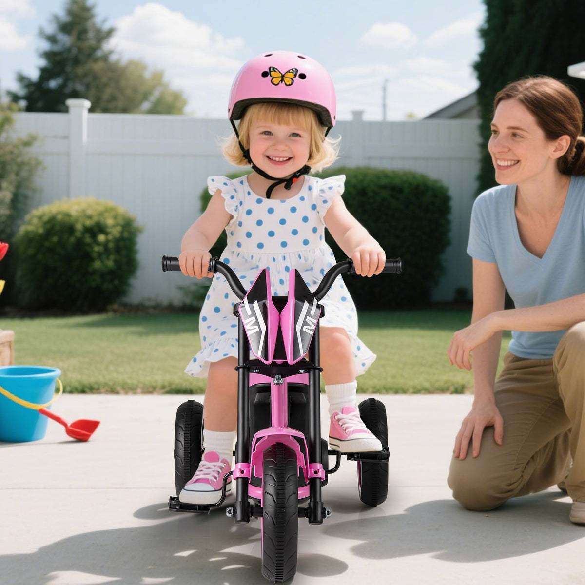 Kids Tricycle 3-Wheel Toddler Bike with Foot Pedals Forward Backward by GBruno Store