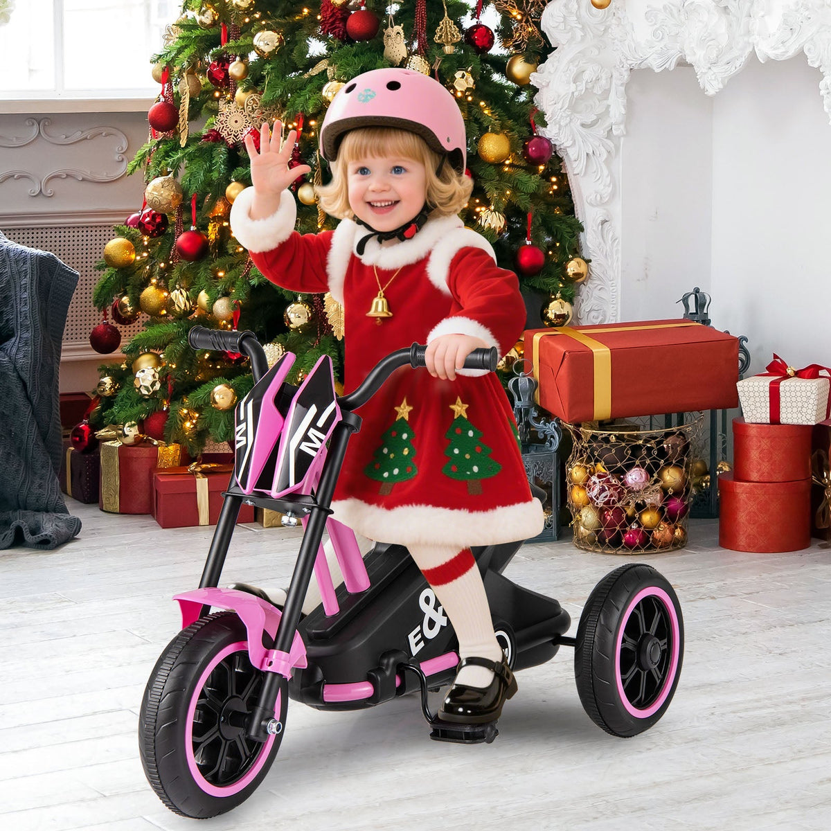 Kids Tricycle 3-Wheel Toddler Bike with Foot Pedals Forward Backward by GBruno Store