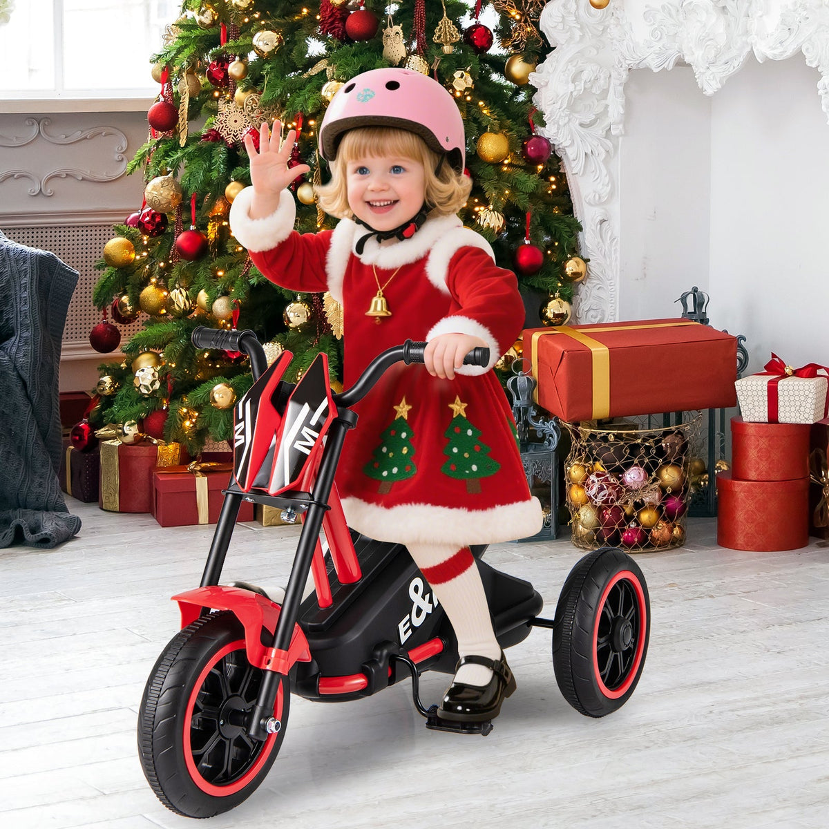 Kids Tricycle 3-Wheel Toddler Bike with Foot Pedals Forward Backward by GBruno Store