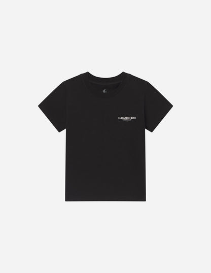 Kingdom Club Black Kids Tee by Elevated Faith