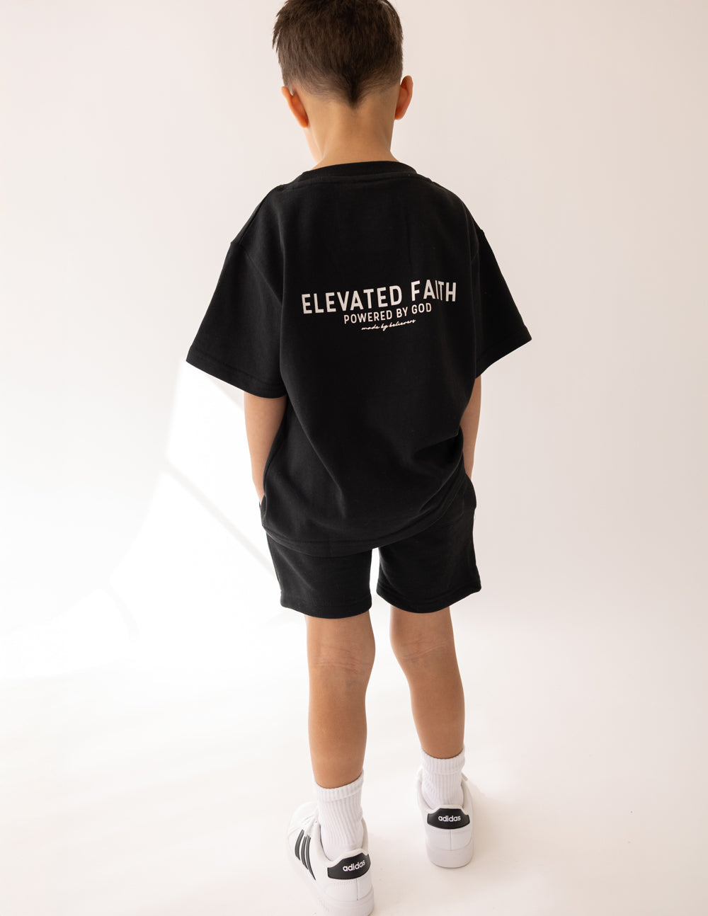 Kingdom Club Black Kids Tee by Elevated Faith