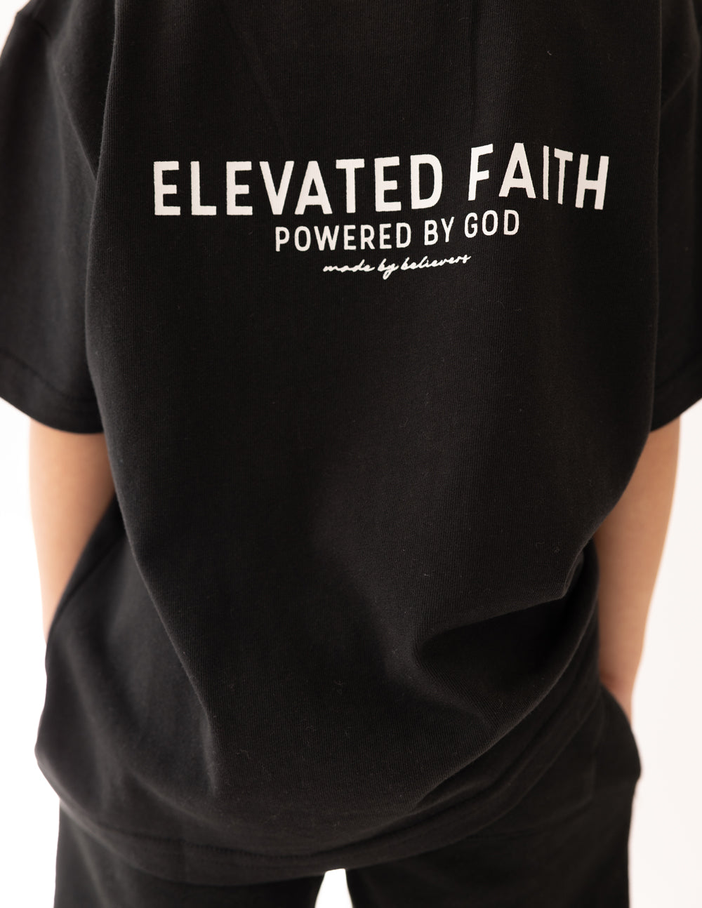 Kingdom Club Black Kids Tee by Elevated Faith
