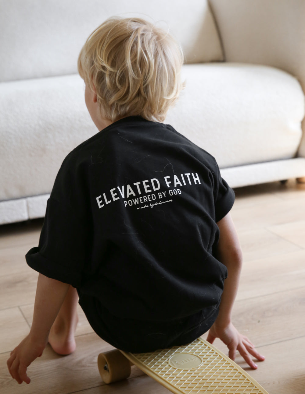 Kingdom Club Black Kids Tee by Elevated Faith