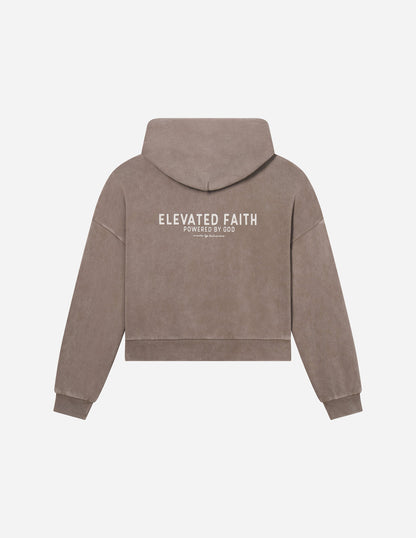 Kingdom Club Brown Full-Zip Hoodie by Elevated Faith