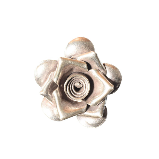 Sterling Silver Sculpted Flower Charm - 24mm by Continental Bead Suppliers
