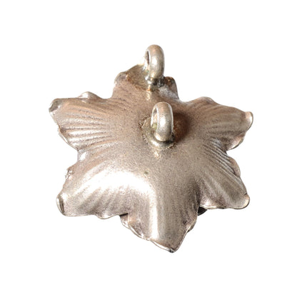 Sterling Silver Layered Rose Pendant - Vintage .925 Silver (27mm) by Continental Bead Suppliers
