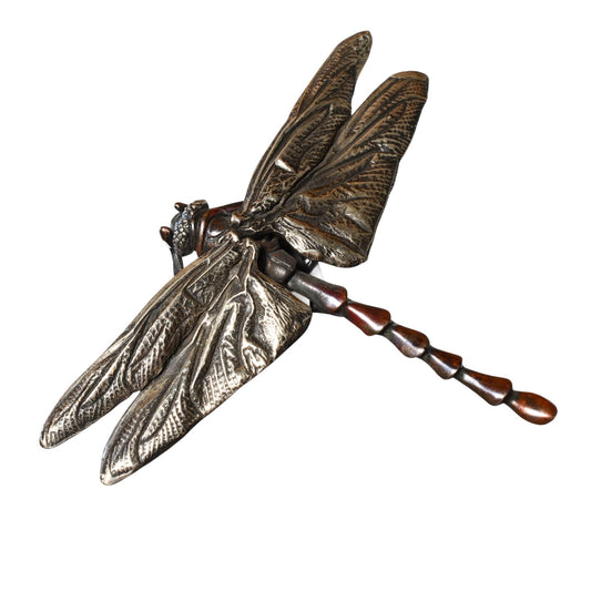 Sterling Silver & Bronze Dragonfly Pendant by Robert (Bob) Burkett by Continental Bead Suppliers