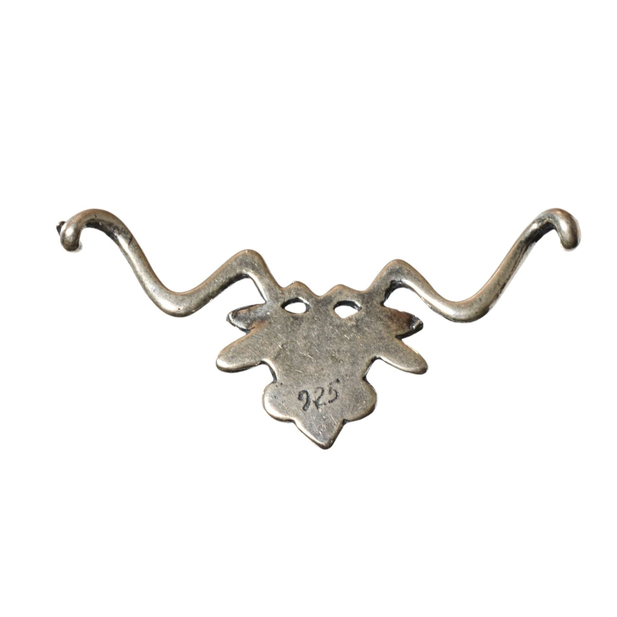 Sterling Silver Ornate Connector - Vintage .925 Silver (40mm) by Continental Bead Suppliers