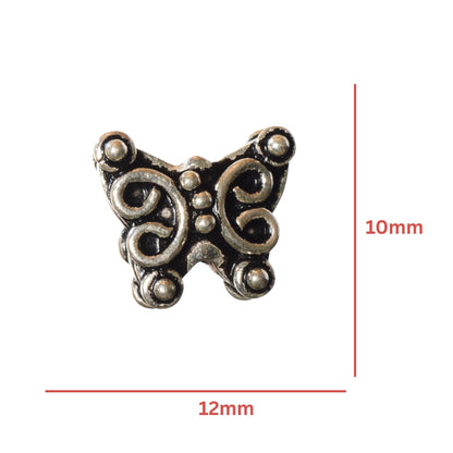 Sterling Silver Butterfly Bead - 12mm by Continental Bead Suppliers