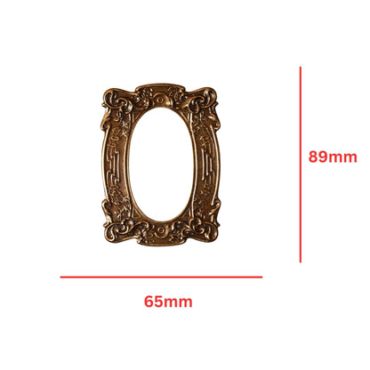 Ornate Oval Frame Pendant - Antique Brass by Continental Bead Suppliers