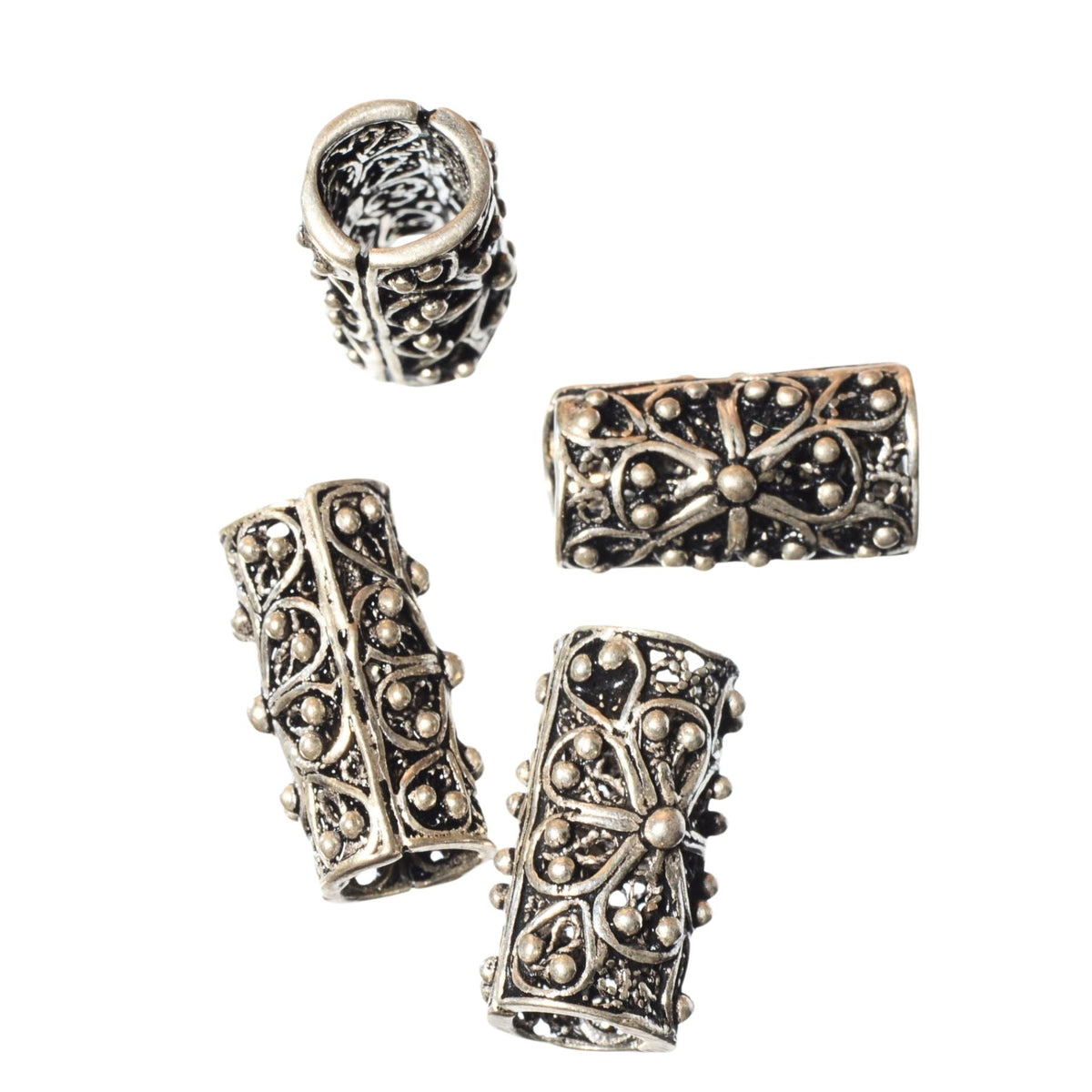 Sterling Silver Large Hole Spacer Bead - 5mm Hole by Continental Bead Suppliers