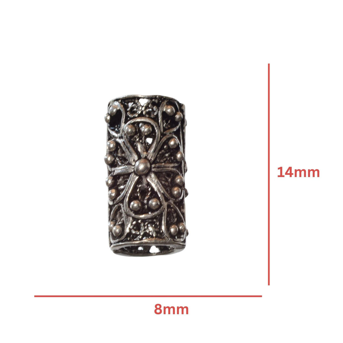Sterling Silver Large Hole Spacer Bead - 5mm Hole by Continental Bead Suppliers