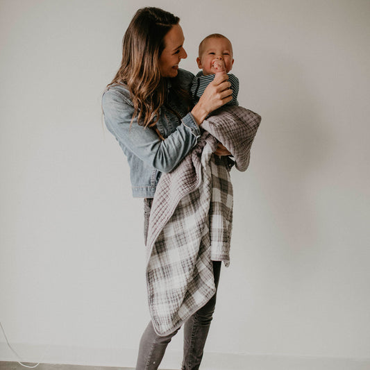Gray Buffalo Quilt by Parker Baby Co.