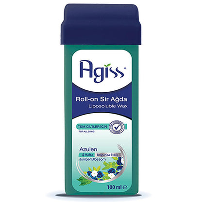 Agiss Azulen Roll-On Wax Hair Removal: 100% Natural Resin, Sugar-Free, Easy Application for All Skin Types by Beauty Care Bag