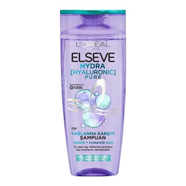 Elseve Hydra Hyaluronic Pure anti-oil shampoo, 10.14 fl oz