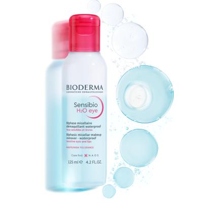Bioderma Sensibio H2O - Gentle Micellar Eye Makeup Remover for Sensitive Eyes - Hypoallergenic & Fragrance-Free - Cleanses & Soothes (4.23 fl oz) by Beauty Care Bag