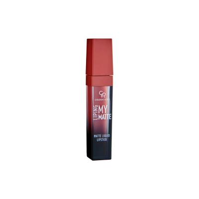 Golden Rose Matte Lipstick - Long Lasting Liquid Lip Color for Vibrant Look by Beauty Care Bag