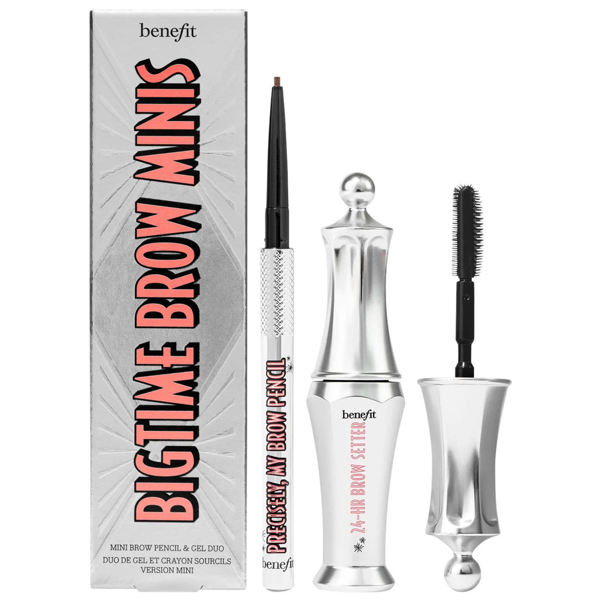 Anastasia Mini Bigtime Brow Pencil and Brow Gel Set - Waterproof Eyebrow Makeup Kit for Precise Definition and 24hr Hold by Beauty Care Bag