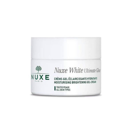 Nuxe White Ultimate Glow: Brightening Gel Cream for Radiant Skin | Vitamin C & Hyaluronic Acid Facial Moisturizer (1.69 fl oz) by Beauty Care Bag
