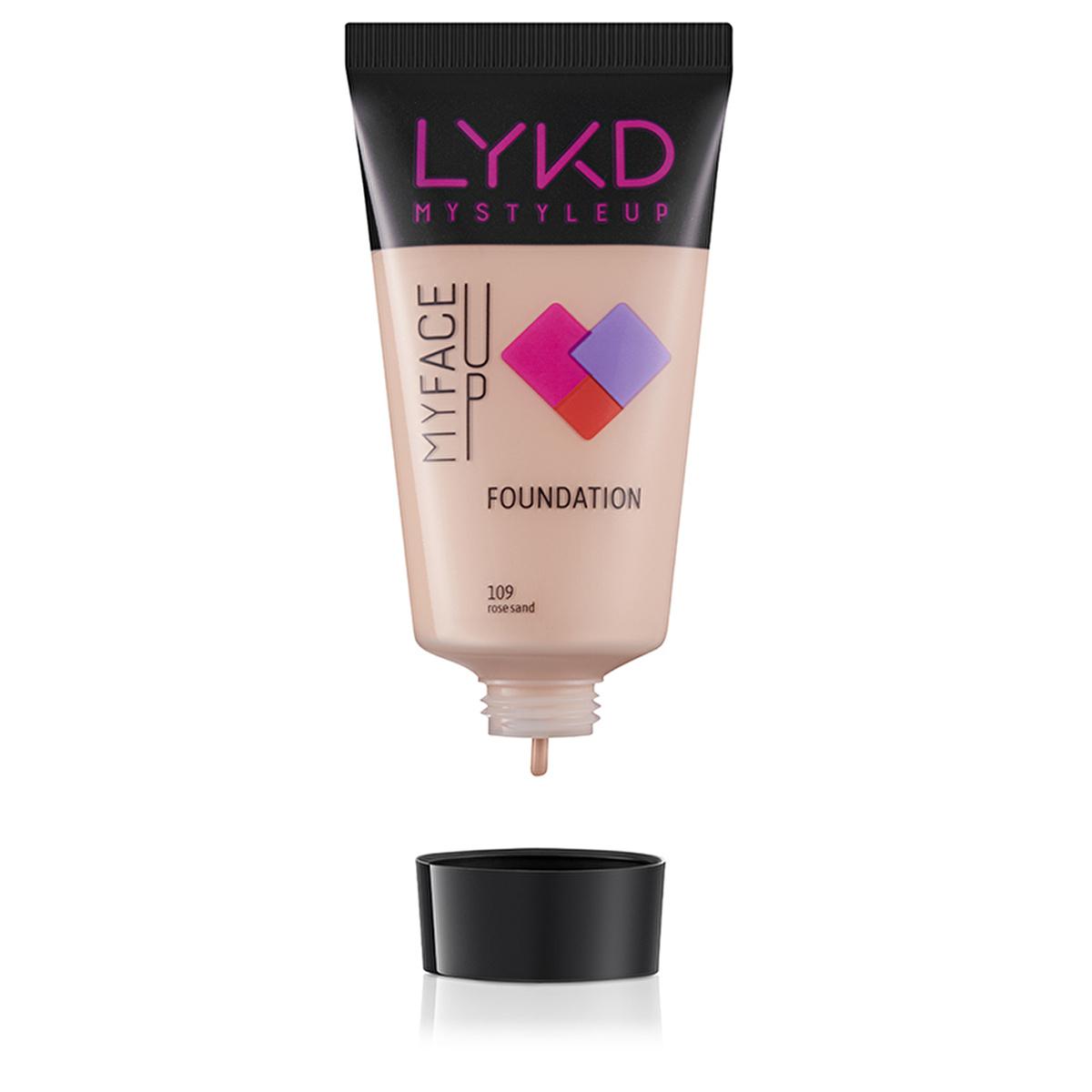LYKD Foundation 109 Rose Sand - Lightweight, Natural Skin Perfecting Foundation Makeup for Smooth, Even Tone by Beauty Care Bag