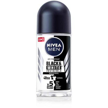Nivea Men Invisible Deodorant Roll-on - Anti-Stain, Long-Lasting Odor Protection for Men by Beauty Care Bag