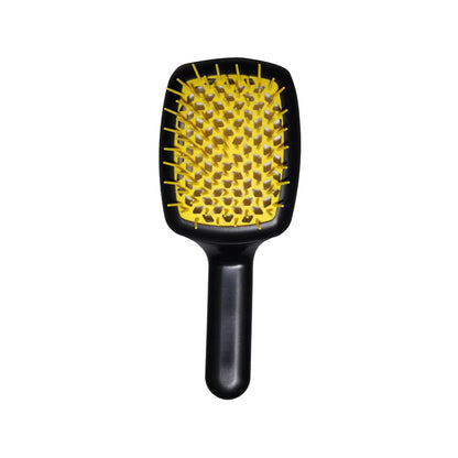 Janeke Curvy M Open-Back Chrome Yellow Hairbrush SP508A by Beauty Care Bag