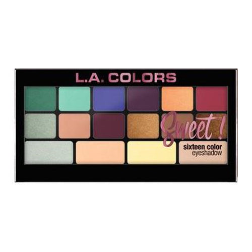 L.A. Colors Sweet! 16 Color Eyeshadow Palette - Playful by Avera Group